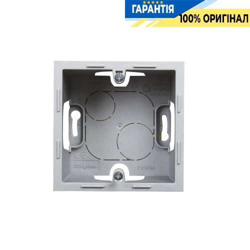Коробка накладного монтажа 1 пост Legrand Suno 721394 алюминий