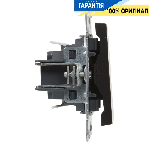 Вимикач 1-кл (пруж.клеми) 10А/250V Legrand Suno 721401 чорний