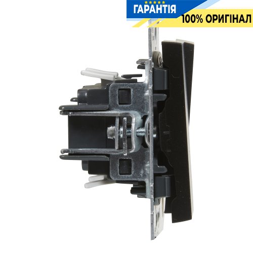 Вимикач 2-кл (пруж.клеми) 10А/250V Legrand Suno 721405 чорний