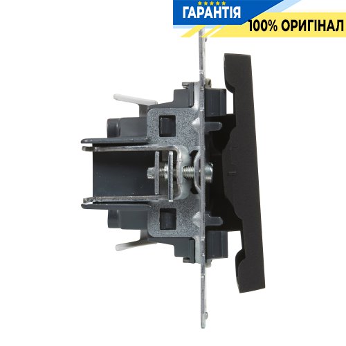 Перемикач 1-кл (пруж.клеми) 10А/250V Legrand Suno 721406 чорний
