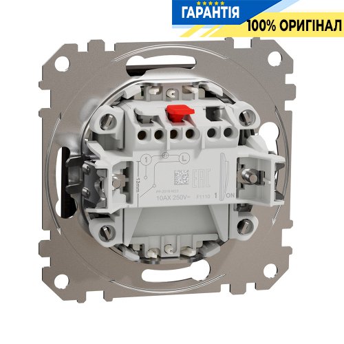 Вимикач з підсвічуванням 1-кл Schneider Electric Sedna Elements SDD181101L (колір - венге)