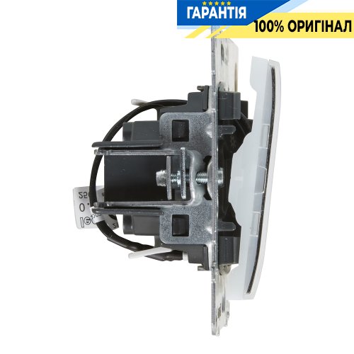 Кнопка 1-кл з тримачем етикети 6A/250V Legrand Suno 721410 чорний