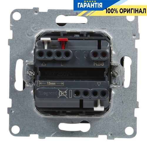 Выключатель жалюзи 3-позиционный 6A250V Legrand Suno 721439 черный