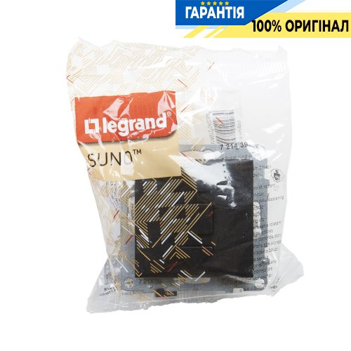 Выключатель жалюзи 3-позиционный 6A250V Legrand Suno 721439 черный