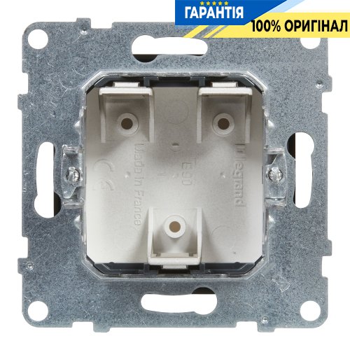 Заглушка з адаптером MOSAIC Legrand Suno 721443 чорний
