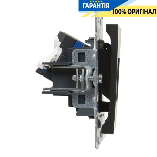 Розетка компьютерна 2-а RJ45 CAT6/UTP Legrand Suno 721453 чорний