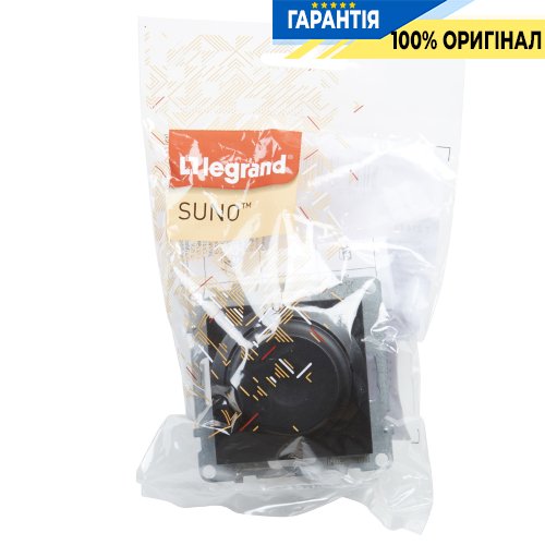 Диммер поворотный 300Вт/250V все нагрузки Legrand Suno 721479 черный