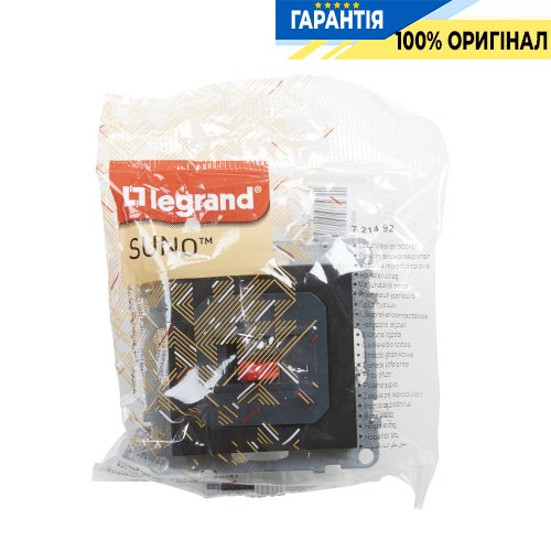 Розетка аудіо для динаміків Legrand Suno 721492 чорний