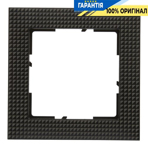 Рамка 1-а Legrand Suno 721571 чорний патерн