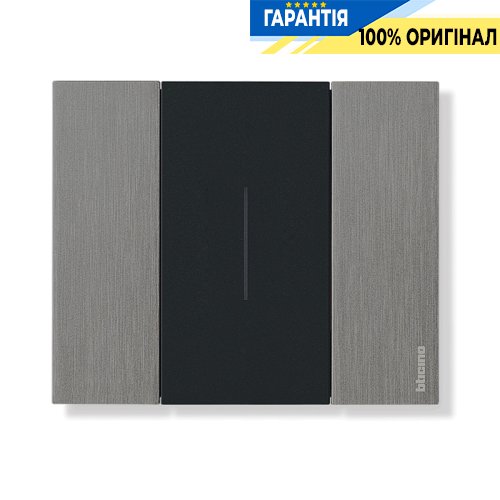 Декоративна рамка Bticino Living Now (2-модулі), колір сталь KA4802ZG