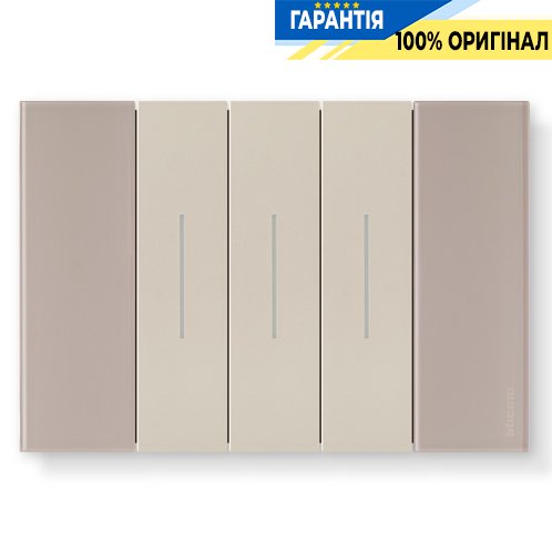 Декоративна рамка Bticino Living Now (3 модулі), колір аура KA4803DM