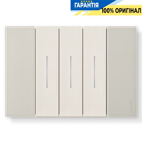 Декоративна рамка Bticino Living Now (3 модулі), колір лід KA4803DW
