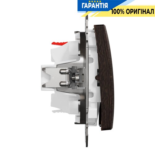 Переключатель с подсветкой 1-кл Schneider Electric «Sedna Elements» SDD181106L (цвет - венге)