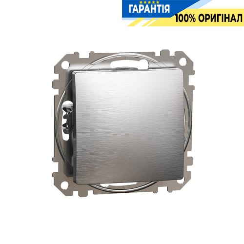 Кнопковий вимикач 1-кл Schneider Electric Sedna Elements SDD170111 (колір - матовий алюміній)