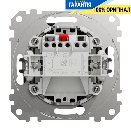 Кнопочный выключатель 1-кл Schneider Electric «Sedna Elements» SDD181111 (цвет - венге)