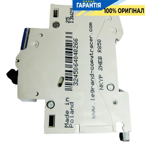 Автоматический выключатель Legrand TX&#179; 1-П С6, 6кА, арт.: 404025