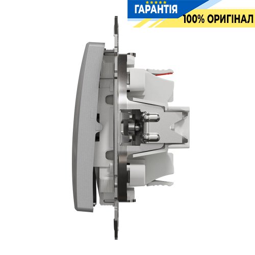 Кнопочный переключатель 1-кл Schneider Electric «Sedna Design» SDD113116 (цвет - алюминий)