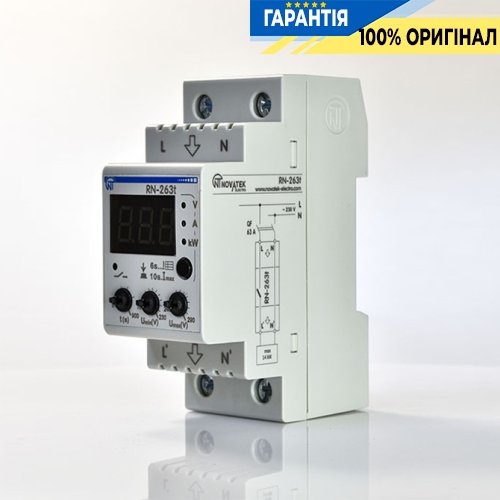 Реле напруги РН-263t (багатофункціональне) Novatek (Новатек)
