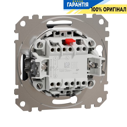 Кнопковий перемикач 1-кл Schneider Electric Sedna Design SDD114116 (колір - чорний)