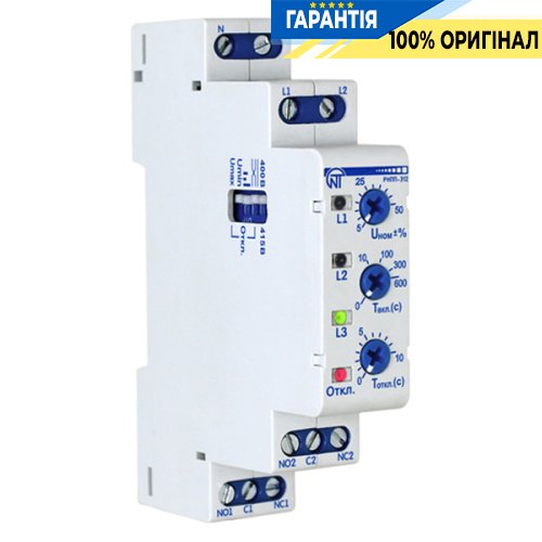 Реле напруги, перекосу та послідовності фаз РНПП-312 Novatek (Новатек) NTRNP3120