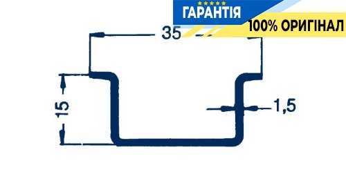 DIN-рейка перфорована 35 мм L-200см Conta-Clip cc2095.0