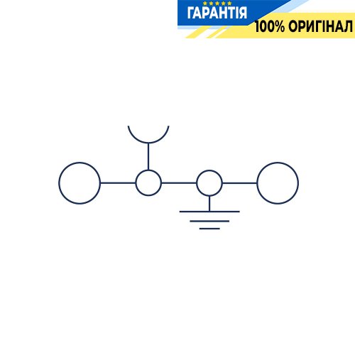 Клема SSL 4/2A гвинтова, заземлююча, DIN-рейка 35мм, переріз max 4мм², жовто-зелена cc17107.2