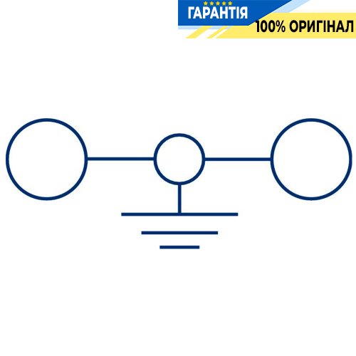 Клемма заземляющая винтовая желто-зеленая SSL 70/2A для DIN-рейки 35мм, Conta-Clip cc17163.2