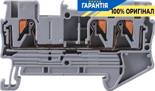 Клемна колодка набірна на DIN-рейку e.tc.din.spring.2,5.1-2, 3 контакти s070008 E.NEXT