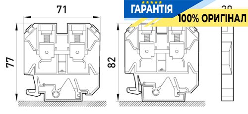 Колодка клеммная наборная на DIN-рейку с крышкой p049007 E.NEXT