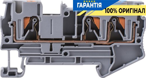 Клемна колодка набірна на DIN-рейку e.tc.din.spring.4.1-2, 3 контакти s070009 E.NEXT