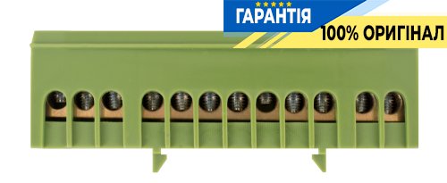 Шина нулевая E.NEXT зеленая, в изол. корпусе, на DIN-рейке e.bsi.pro.1.12 p0650015