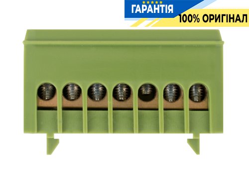 Шина нулевая E.NEXT зеленая e.bsi.pro.1.7 в изол. корпусе на DIN-рейке p0650017