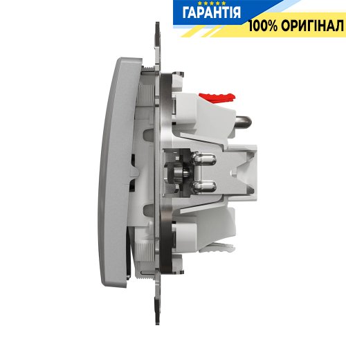 Кнопковий вимикач для жалюзі 2-кл Schneider Electric Sedna Design SDD113114 (колір - алюміній)