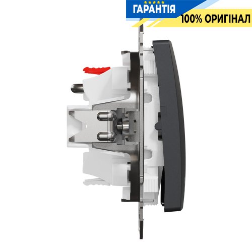 Кнопковий вимикач для жалюзі 2-кл Schneider Electric Sedna Design SDD114114 (колір - чорний)
