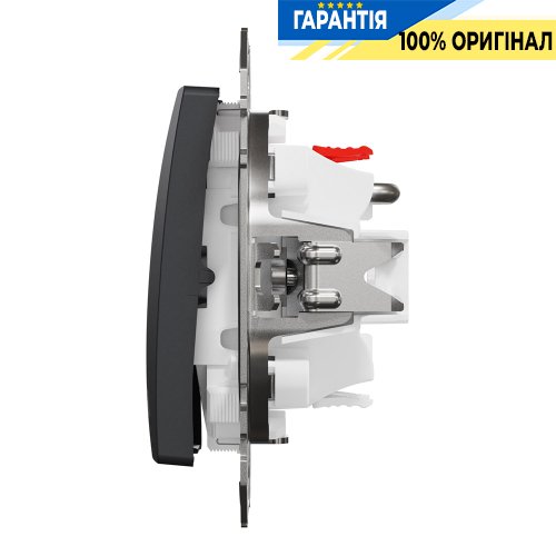 Кнопковий вимикач для жалюзі 2-кл Schneider Electric Sedna Design SDD114114 (колір - чорний)