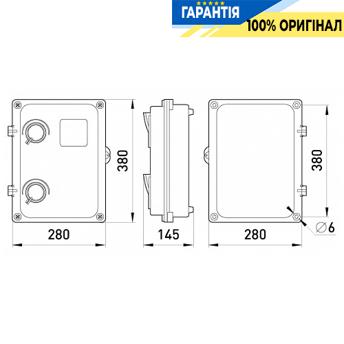 E.NEXT Корпус учета пластиковый под трехфазный счетчик с прозрачной дверцой s0110004
