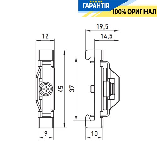Металлический Ограничитель на DIN-рейку e.tc.din.pro.end.metal E.next p051006