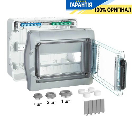Щит Plexo Legrand с шинами PE, N на 12 модулей 601981