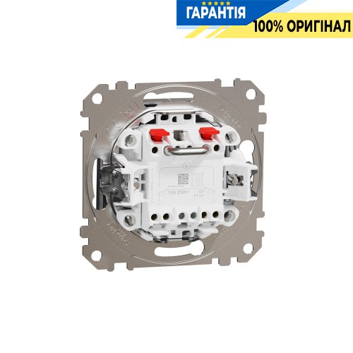 Кнопочный выключатель для жалюзи 2-кл Schneider Electric «Sedna Elements» SDD170114 (цвет - матовый алюминий)