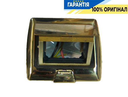 Розеточний блок 3-модуля латунь 650350