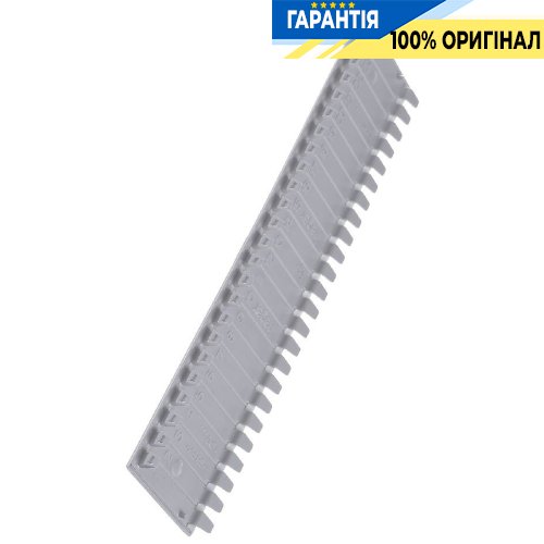 Полоса-заглушка Hager VZ415 серая для щитов, 12 модулей