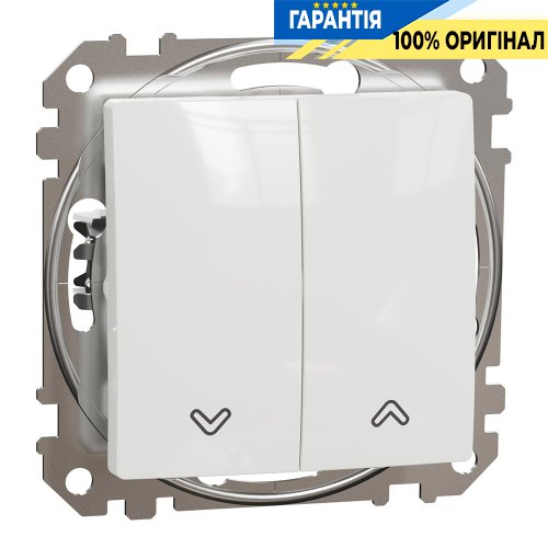Выключатель для жалюзи 2-кл Schneider Electric «Sedna Design» SDD111104 (цвет - белый)