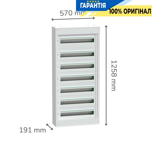 Щит розподільчий навісний Schneider Electric PrismaSeT S, 7 рядів по 24 модулі, LVSST724