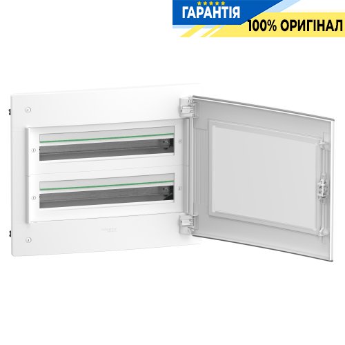 Розподільний щит врізний, 2 ряди по 24 модулі, прозорі двері, PrismaSeT XS, SE LVSXP224