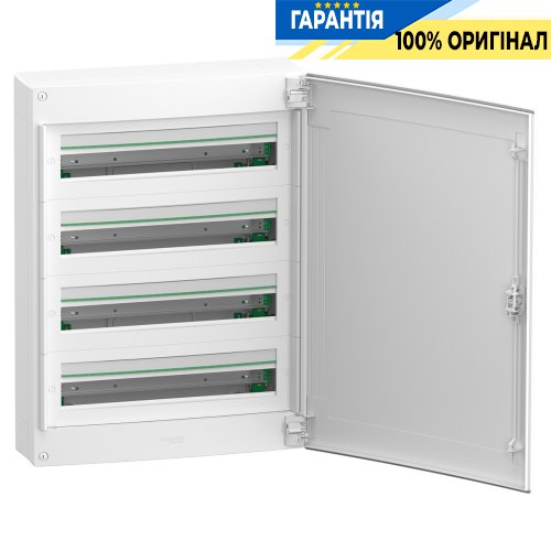 Щит распределительный навесной Schneider Electric PrismaSeT XS, 4 ряда по 24 модуля, белые двери, LVSXQ424