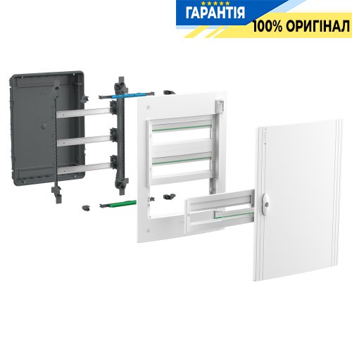 Розподільний щит врізний, 4 ряди по 18 модулів, білі двері, PrismaSeT XS, SE LVSXN418