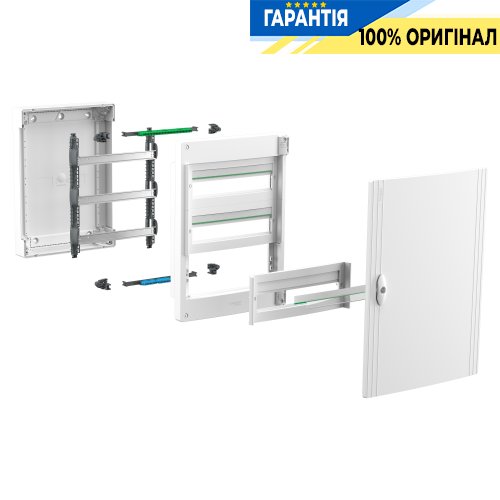 Щит розподільний навісний, 18 модулів, 1 ряд, білі двері, PrismaSeT XS, Schneider Electric LVSXQ118