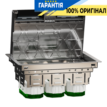 Лючок підлоговий металевий 6 модулів (L) Schneider Electric Unica System+ SE INS52123