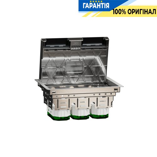 Лючок підлоговий металевий 6 модулів (L) Schneider Electric Unica System+ SE INS52123