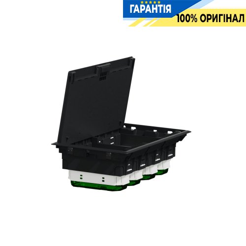 Підлоговий лючок, пластиковий, 12 модулів (XL), Unica System+ SE INS52126
